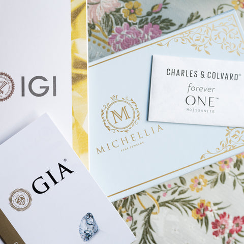 [Olivia] Classic Floral Oval Engagement Ring in Diamond / Moissanite Women's Ring michelliafinejewelry   