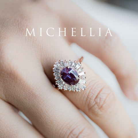 [Athena] Vintage Deco Oval Cut Goddess Ring in Lab Alexandrite Women's Ring michelliafinejewelry   