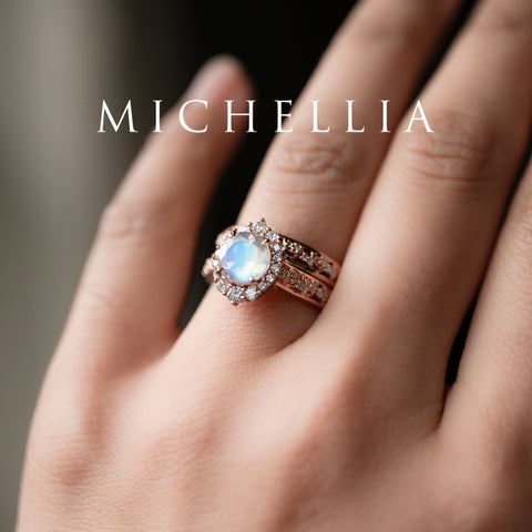 [Ophelia] Rococo Opulence Engagement Ring in Diamond / Moissanite Women's Ring michelliafinejewelry   