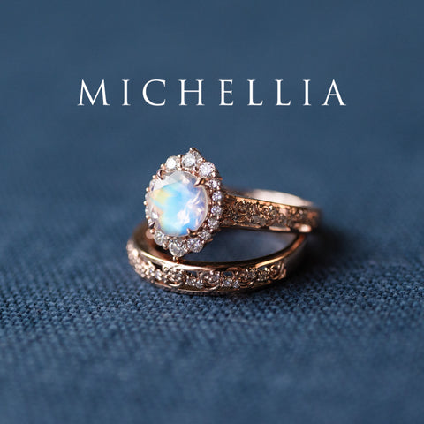 [Ophelia] Rococo Opulence Engagement Ring in Diamond / Moissanite Women's Ring michelliafinejewelry   