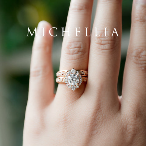 [Ophelia] Rococo Opulence Engagement Ring in Morganite Women's Ring michelliafinejewelry   