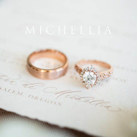 [Ophelia] Rococo Opulence Engagement Ring in Diamond / Moissanite Women's Ring michelliafinejewelry   