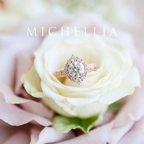 [Ophelia] Rococo Opulence Engagement Ring in Diamond / Moissanite Women's Ring michelliafinejewelry   