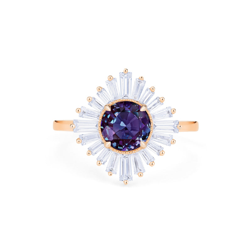 [Artemis] Ready-to-Ship Vintage Deco Goddess Ring in Lab Alexandrite Women's Ring michelliafinejewelry   