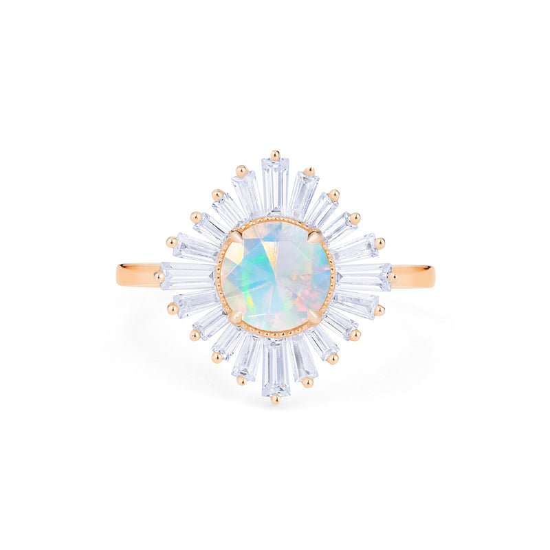 [Artemis] Vintage Deco Goddess Ring in Australian Opal Women's Ring michelliafinejewelry   