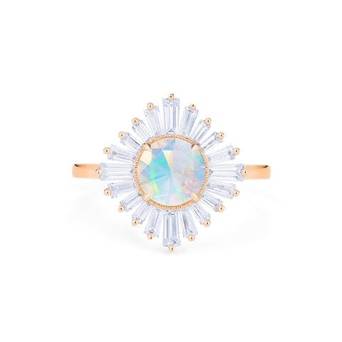 [Artemis] Vintage Deco Goddess Ring in Australian Opal Women's Ring michelliafinejewelry   