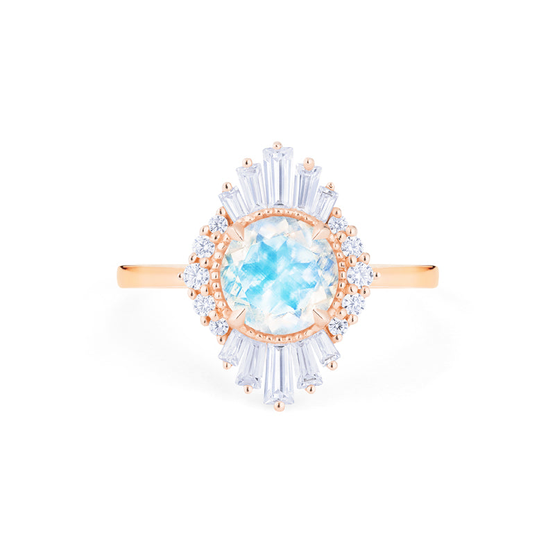 [Georgiana] Ready-to-Ship Vintage Deco Duchess Ring in Moonstone Women's Ring michelliafinejewelry   
