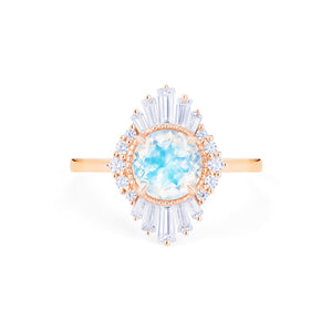 [Georgiana] Ready-to-Ship Vintage Deco Duchess Ring in Moonstone Women's Ring michelliafinejewelry   