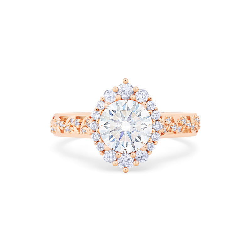 [Ophelia] Ready-to-Ship Rococo Opulence Engagement Ring in Moissanite Women's Ring michelliafinejewelry   