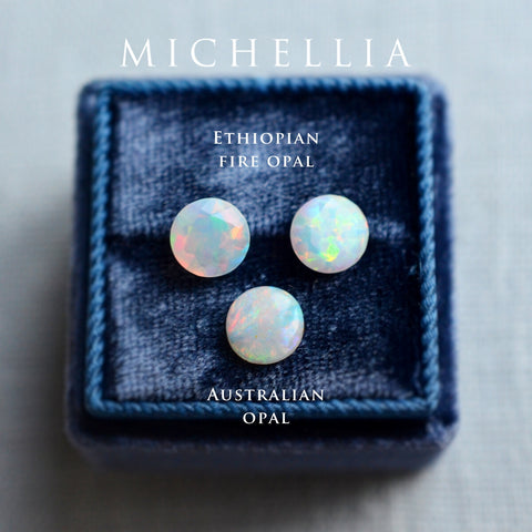 [Anastasia] Victorian Heirloom Oval Cut Ring in Natural Australian Opal Women's Ring michelliafinejewelry