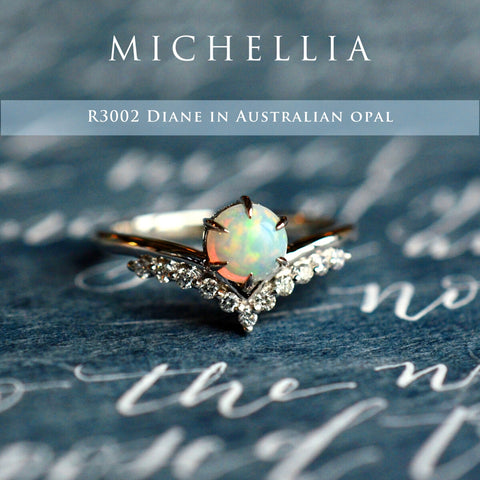 [Diane] Moonwake Ring in Opal Women's Ring michelliafinejewelry   