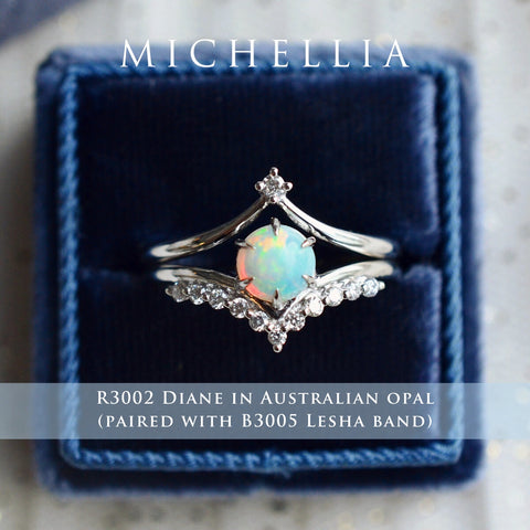[Diane] Moonwake Ring in Opal Women's Ring michelliafinejewelry   