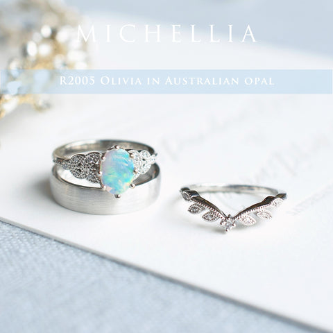 [Australian Opal Upgrade] Center Stone Upgrade - Australian Opal Add on Michellia Fine Jewelry   
