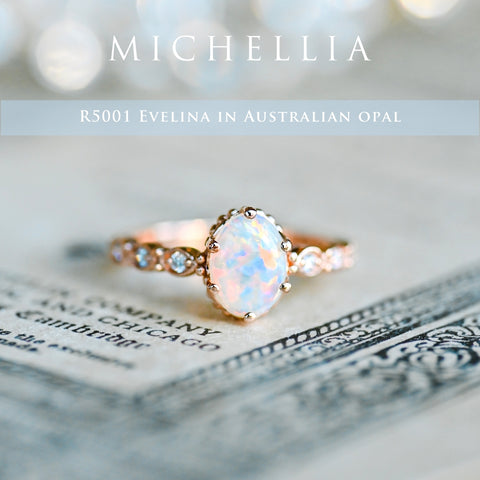 [Australian Opal Upgrade] Center Stone Upgrade - Australian Opal Add on Michellia Fine Jewelry   