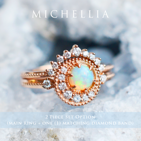 Luna | Crescent Moon Ring in Sunstone – Michellia Fine Jewelry