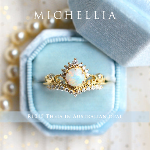 [Australian Opal Upgrade] Center Stone Upgrade - Australian Opal Add on Michellia Fine Jewelry   