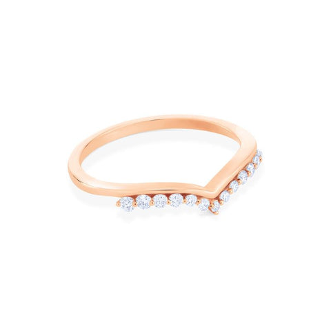 [Gracie] 11-Diamond Curved Band Wedding Band michelliafinejewelry   