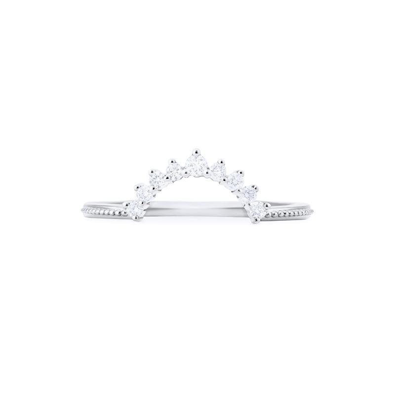[Lunette] Ready-to-Ship 9-Diamond Classic Wide Crown Band Wedding Band michelliafinejewelry   