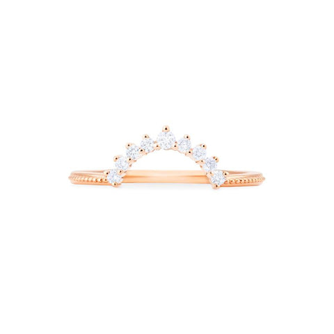 [Luna] Crescent Moon Ring in Akoya Pearl Women's Ring michelliafinejewelry   
