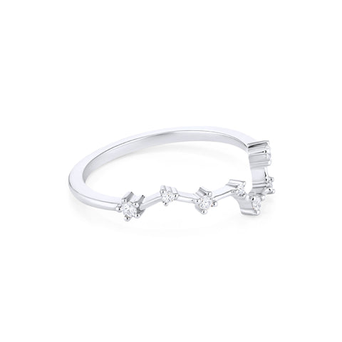 [Ursa] Big Dipper Constellation Diamond Band Wedding Band Michellia Fine Jewelry   