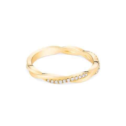 [Rhea] Twisted Infinity Diamond Band Wedding Band michelliafinejewelry