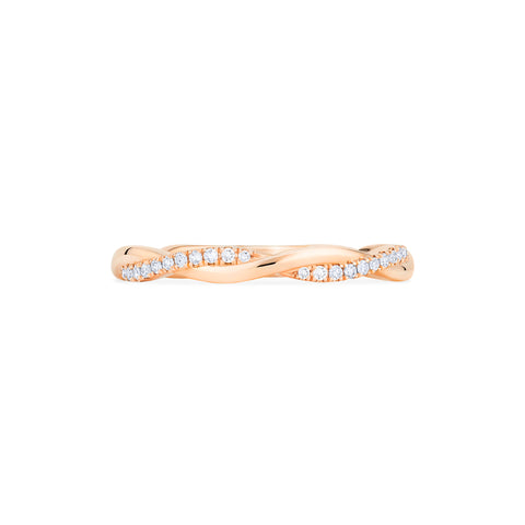 [Rhea] Twisted Infinity Diamond Band Wedding Band michelliafinejewelry
