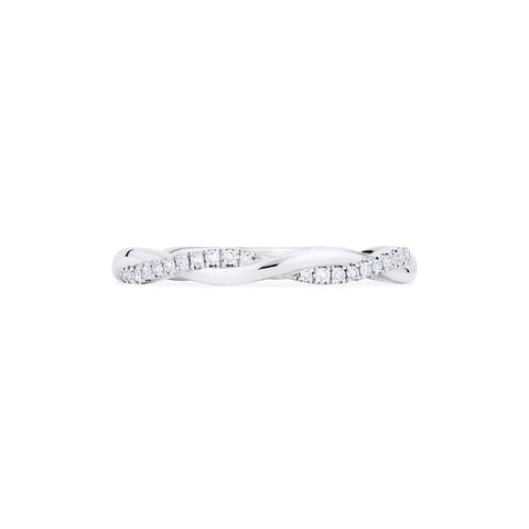 [Rhea] Twisted Infinity Diamond Band Wedding Band michelliafinejewelry