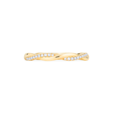 [Rhea] Twisted Infinity Diamond Band Wedding Band michelliafinejewelry