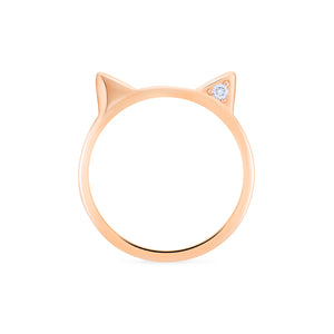 [Mia] Ready-to-Ship Diamond Cat Ear Band Women's Ring michelliafinejewelry   