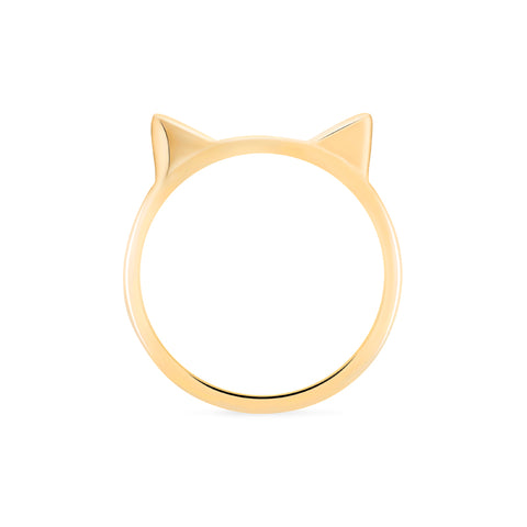 [Mia] Diamond Cat Ear Band Women's Ring michelliafinejewelry   