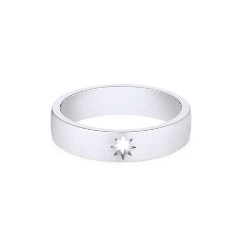 [Alexis] Men's Starlight Wedding Band Men's Band Michellia Fine Jewelry