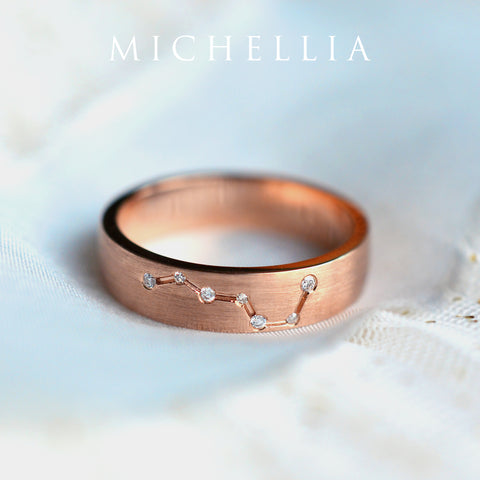 [Osborn] Men's Big Dipper Constellation Band Men's Band Michellia Fine Jewelry   