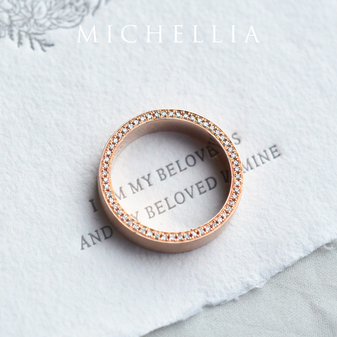 [Elio] Men's Eternity Diamond Band, 5mm Men's Band Michellia Fine Jewelry   