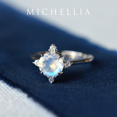 [Polaris] North Star Ring in Moonstone Women's Ring michelliafinejewelry   