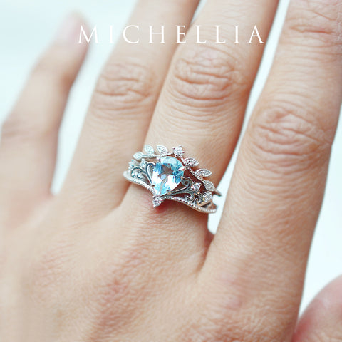 [Valencia] Classic Leaf Band Wedding Band michelliafinejewelry   