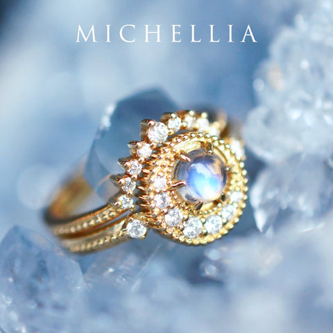 [Lunette] 9-Diamond Classic Wide Crown Band Wedding Band michelliafinejewelry   