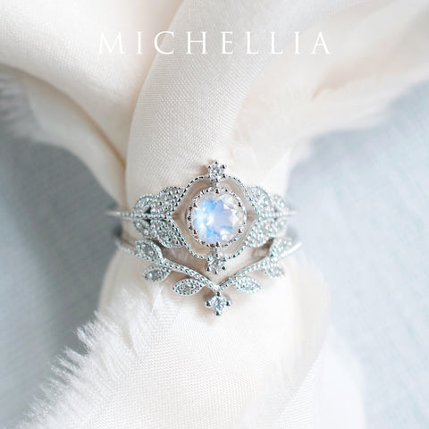 [Adeline] Vintage Rose Ring in Opal Women's Ring michelliafinejewelry   