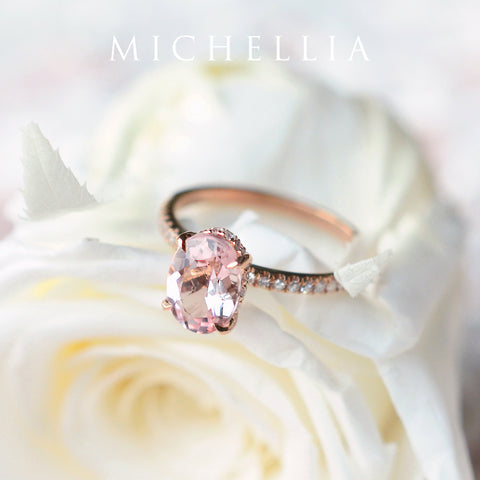 [Elaine] Modern Classic Oval Solitaire Ring in Lab Alexandrite Women's Ring michelliafinejewelry   