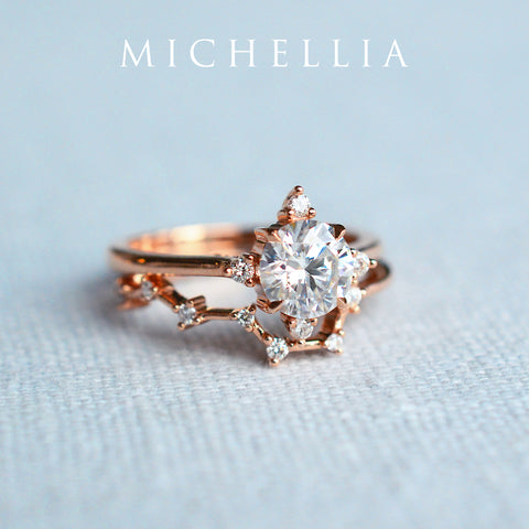 [Ursa] Big Dipper Constellation Diamond Band Wedding Band Michellia Fine Jewelry   