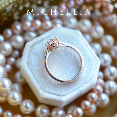 [Cassandra] Vintage Crown Solitaire Engagement Ring in Diamond / Moissanite Women's Ring michelliafinejewelry   