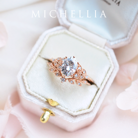 [Valencia] Classic Leaf Band Wedding Band michelliafinejewelry   