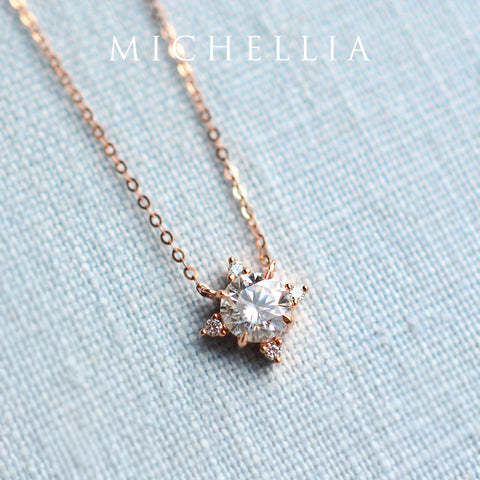Polaris  North Star Ring in Moissanite / Diamond – Michellia Fine Jewelry