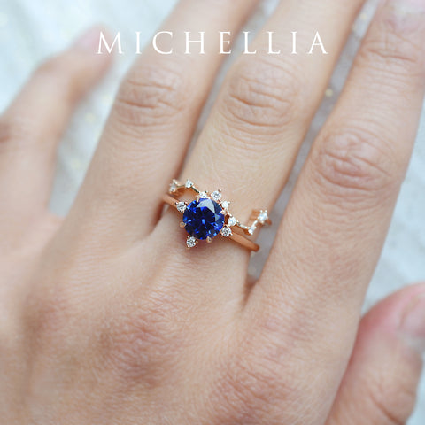 [Ursa] Big Dipper Constellation Diamond Band Wedding Band Michellia Fine Jewelry   