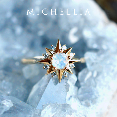 [Astra] Starlight Ring in Moonstone Women's Ring michelliafinejewelry   