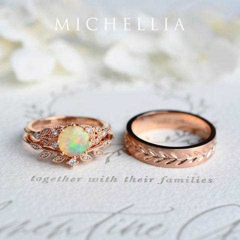 [Kerensa] Classic Floral Ring in Moonstone Women's Ring michelliafinejewelry   