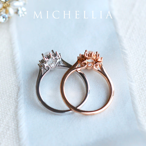 [Julianne] Vintage Bloom Oval Cut Ring in Opal Women's Ring michelliafinejewelry   