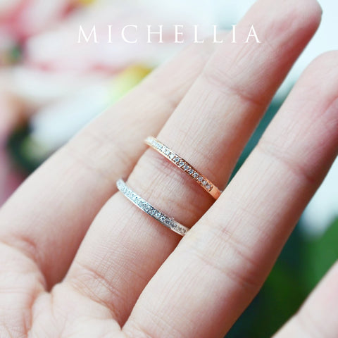 [Ella] Modern Classic Eternity Diamond Band Wedding Band michelliafinejewelry   