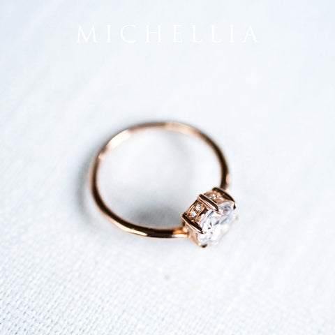 [Aisha] Moonrise Ring in Moonstone Women's Ring michelliafinejewelry   