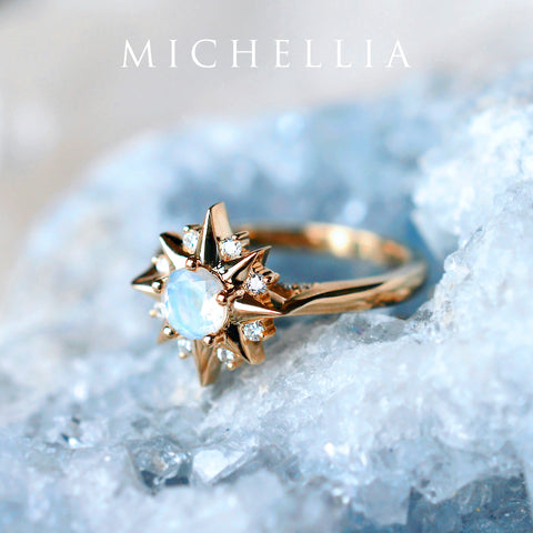 [Astra] Starlight Ring in Moonstone Women's Ring michelliafinejewelry   