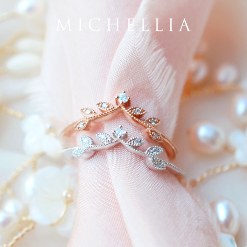 [Evanthe] Vintage Floral Engagement Ring in Opal Women's Ring michelliafinejewelry   